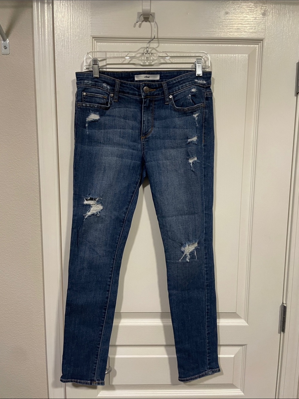 Women’s Else Dark Blue Distressed Jeans